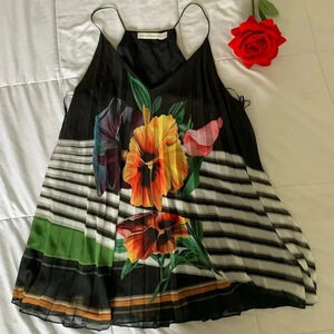 Mary Katrantzou viola stripe tank top